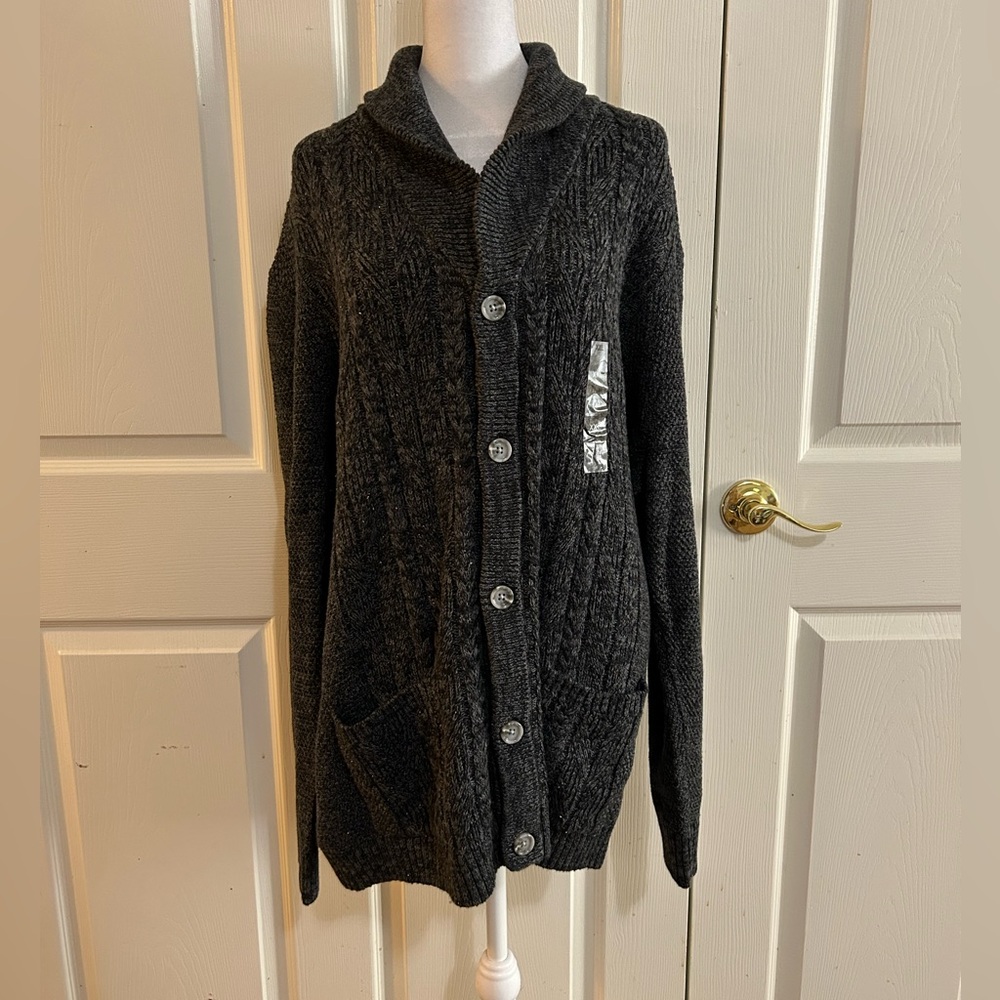 NWT Club Room chunky cardigan, XXL